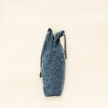 Chanel Blue Denim Chanel 22 Small Bag