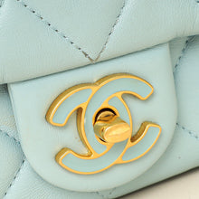 Chanel Light Blue Pending CC Mini Square Flap Bag