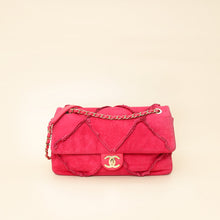 Chanel Fuchsia Diamond Fringe Flap Bag