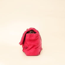 Chanel Fuchsia Diamond Fringe Flap Bag