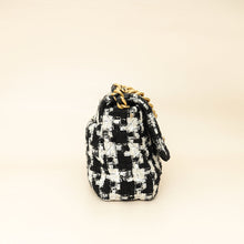Chanel Bicolor Tweed Ribbon Houndstooth Chanel 19 Small Bag
