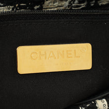 Chanel Bicolor Tweed Ribbon Houndstooth Chanel 19 Small Bag
