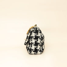 Chanel Bicolor Tweed Ribbon Houndstooth Chanel 19 Small Bag