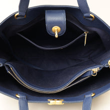Chanel Navy Blue CC Shopping Tote Bag