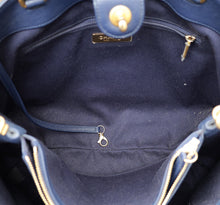 Chanel Navy Blue CC Shopping Tote Bag