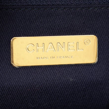 Chanel Navy Blue CC Shopping Tote Bag