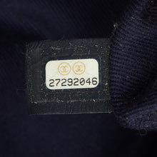 Chanel Navy Blue CC Shopping Tote Bag