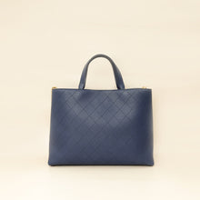 Chanel Navy Blue CC Shopping Tote Bag