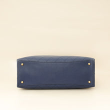 Chanel Navy Blue CC Shopping Tote Bag