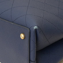 Chanel Navy Blue CC Shopping Tote Bag