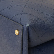 Chanel Navy Blue CC Shopping Tote Bag