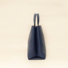 Chanel Navy Blue CC Shopping Tote Bag