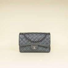 Chanel Metallic Charcoal Classic Double Flap Jumbo Bag