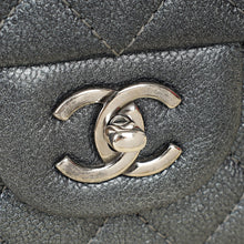 Chanel Metallic Charcoal Classic Double Flap Jumbo Bag