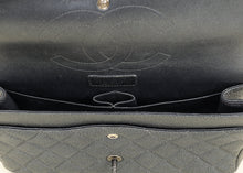 Chanel Metallic Charcoal Classic Double Flap Jumbo Bag