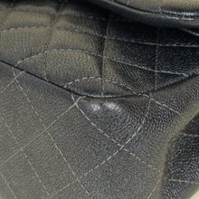 Chanel Metallic Charcoal Classic Double Flap Jumbo Bag