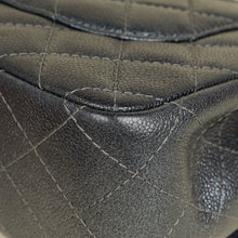 Chanel Metallic Charcoal Classic Double Flap Jumbo Bag