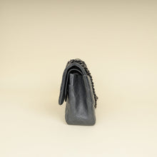 Chanel Metallic Charcoal Classic Double Flap Jumbo Bag