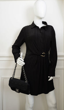Chanel Black CC Sport Line Camera Quilted Nylon Bag