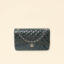 Chanel Dark Grey Classic Double Flap Jumbo Bag