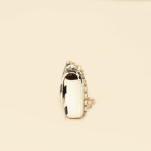 Chanel Bicolor Chevron Stitched Mini Flap Bag