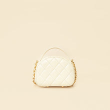 Chanel White Mini Chic Riviera Top Handle Vanity Case