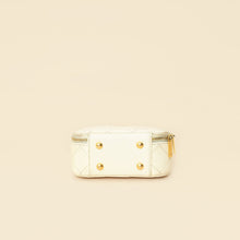 Chanel White Mini Chic Riviera Top Handle Vanity Case