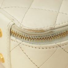 Chanel White Mini Chic Riviera Top Handle Vanity Case