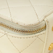 Chanel White Mini Chic Riviera Top Handle Vanity Case
