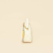 Chanel White Mini Chic Riviera Top Handle Vanity Case