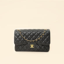 Chanel Black Classic Double Flap Jumbo Bag
