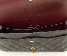 Chanel Black Classic Double Flap Jumbo Bag
