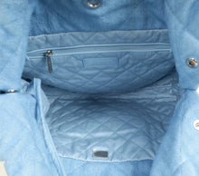 Chanel Blue CC Denim Chanel 22 Small Hobo Bag