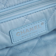 Chanel Blue CC Denim Chanel 22 Small Hobo Bag