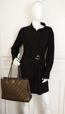 Chanel Brown Quilted Perfect Edge Tote Bag