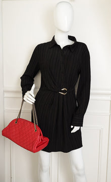 Chanel Red Just Mademoiselle Bowling Bag