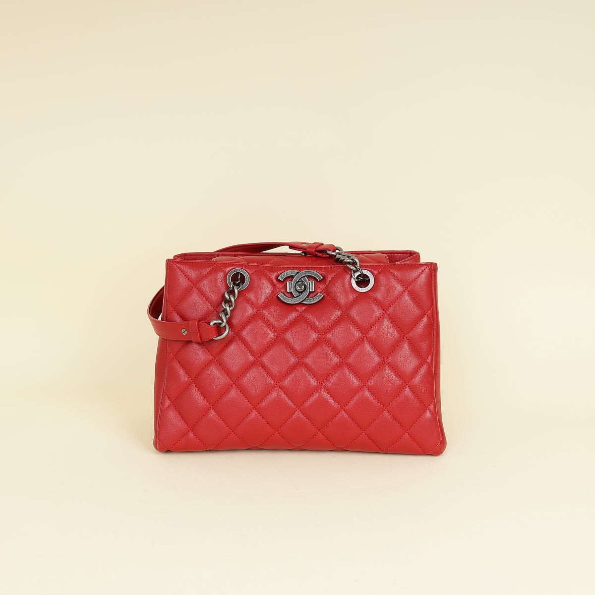 Chanel Red City Rock Shopping Bag