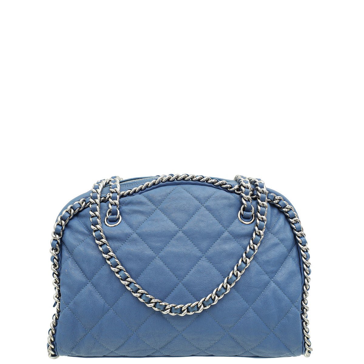Chanel Blue Chain Around Bowler Bag