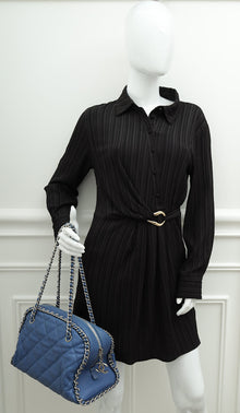 Chanel Blue Chain Around Bowler Bag