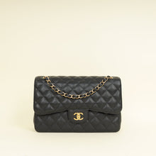 Chanel Black CC Classic Double Flap Jumbo Bag