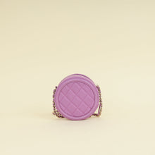 Chanel Purple Round CC Filigree Crossbody Bag