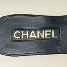 Chanel Black CC Box Mules 37.5