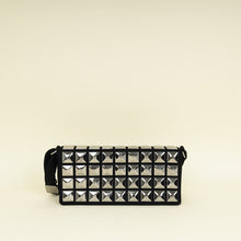 Chanel Black CC Chocolate Bar Cotton Studded Jersey Shoulder Bag