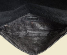 Chanel Black CC Chocolate Bar Cotton Studded Jersey Shoulder Bag