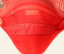 Chanel Red CC Perforated Up in the Air Flap Bag
