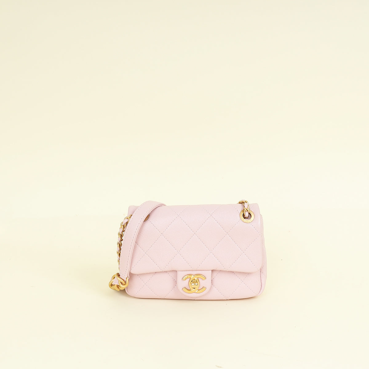 Chanel Lilac CC Mini Chain Flap Bag