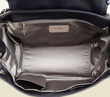 Chanel Dark Blue CC Obsession Pearl Flap Bag