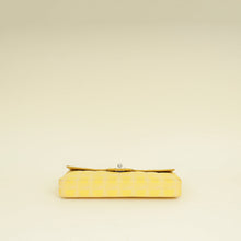 Chanel Yellow CC Chocolate Bar New Travel Lin East West Flap Bag