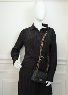 Chanel Black CC Mini Chain Flap Bag