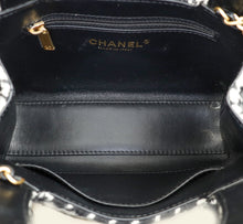 Chanel Bicolor Houndstooth Mini Kelly Bag